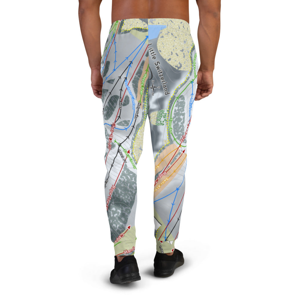 Little Switzer land, Wisconsin Ski Trail Map Men's Mid-Layer - Powderaddicts