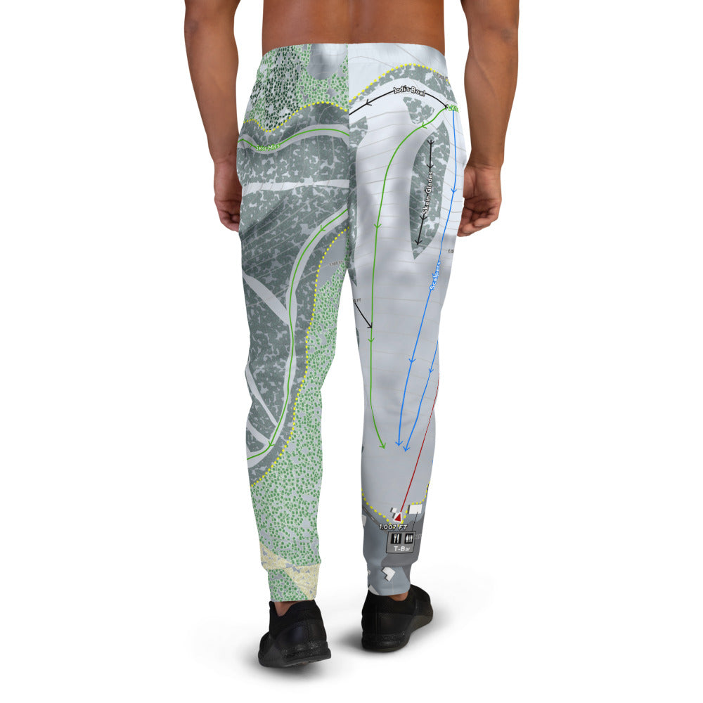 Mount Ashwabay, Wisconsin Ski Trail Map Men's Mid-Layer - Powderaddicts