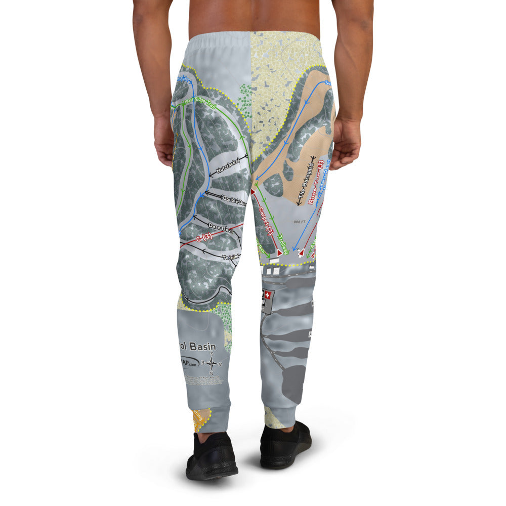 Tyrol Basin, Wisconsin Ski Trail Map Men's Mid-Layer - Powderaddicts