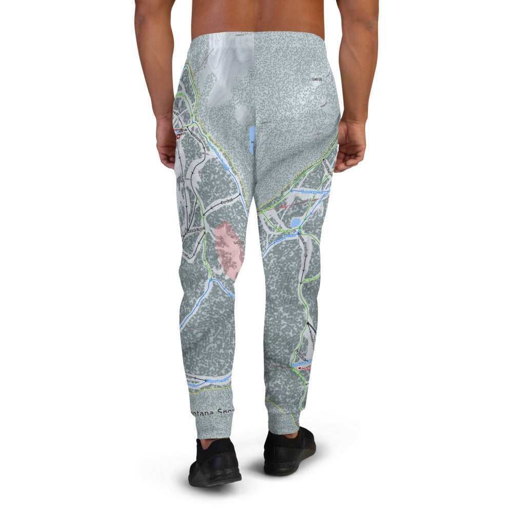 Montana Snowbowl, Montana Ski Trail Map Men's Mid-Layer - Powderaddicts