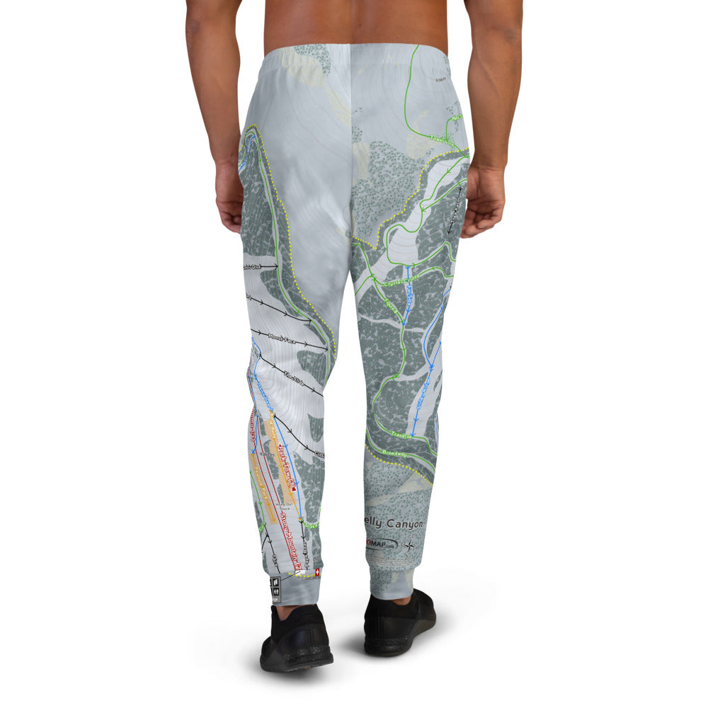 Kelly Canyon, Idaho Ski Trail Map Men's Mid-Layer - Powderaddicts