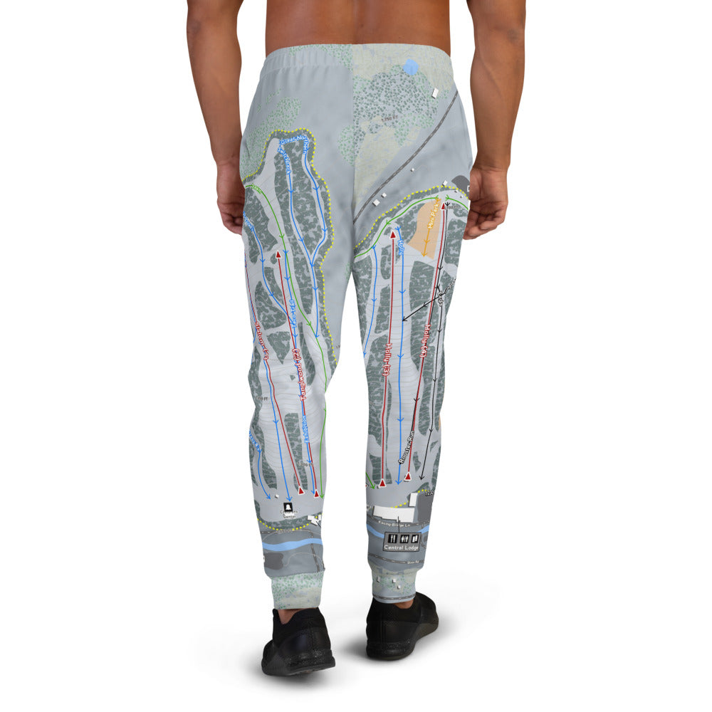 Kissing Bridge, New York Ski Trail Map Men's Mid-Layer - Powderaddicts