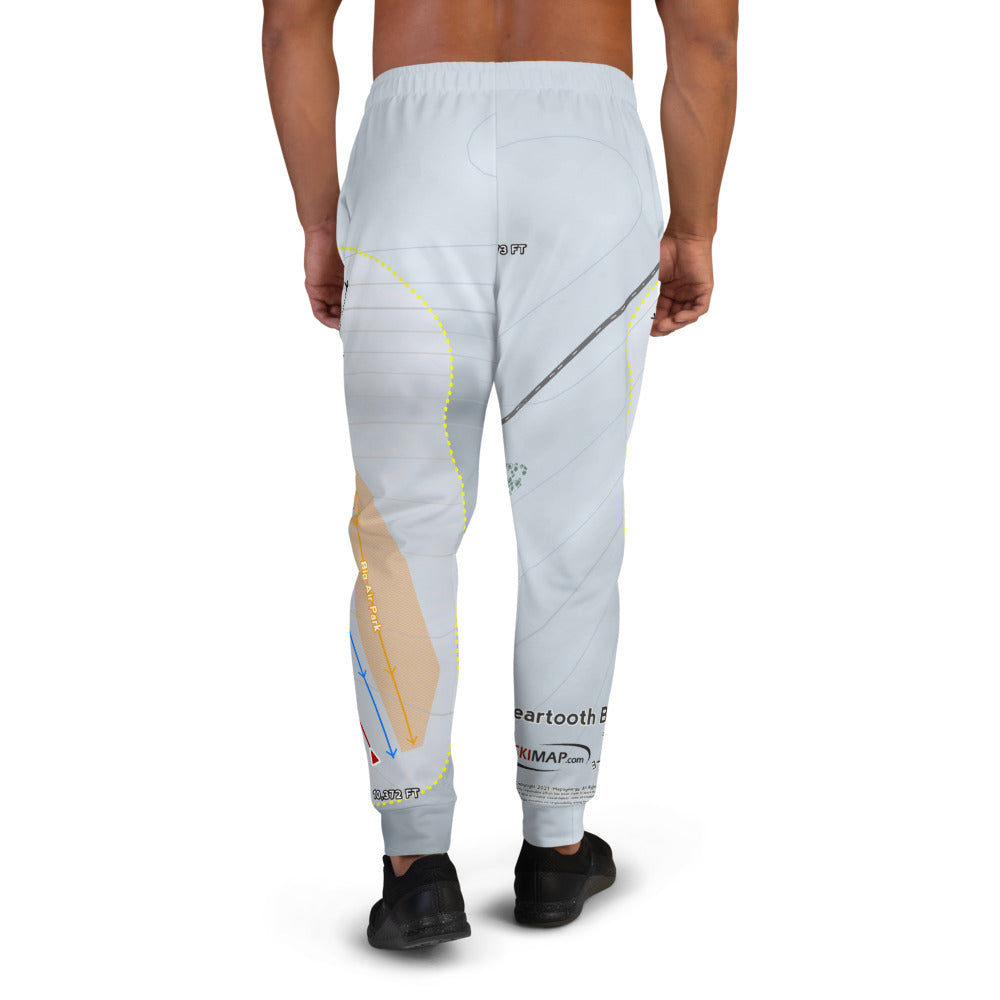 Beartooth Basin, Wyoming Ski Trail Map Men's Mid-Layer - Powderaddicts