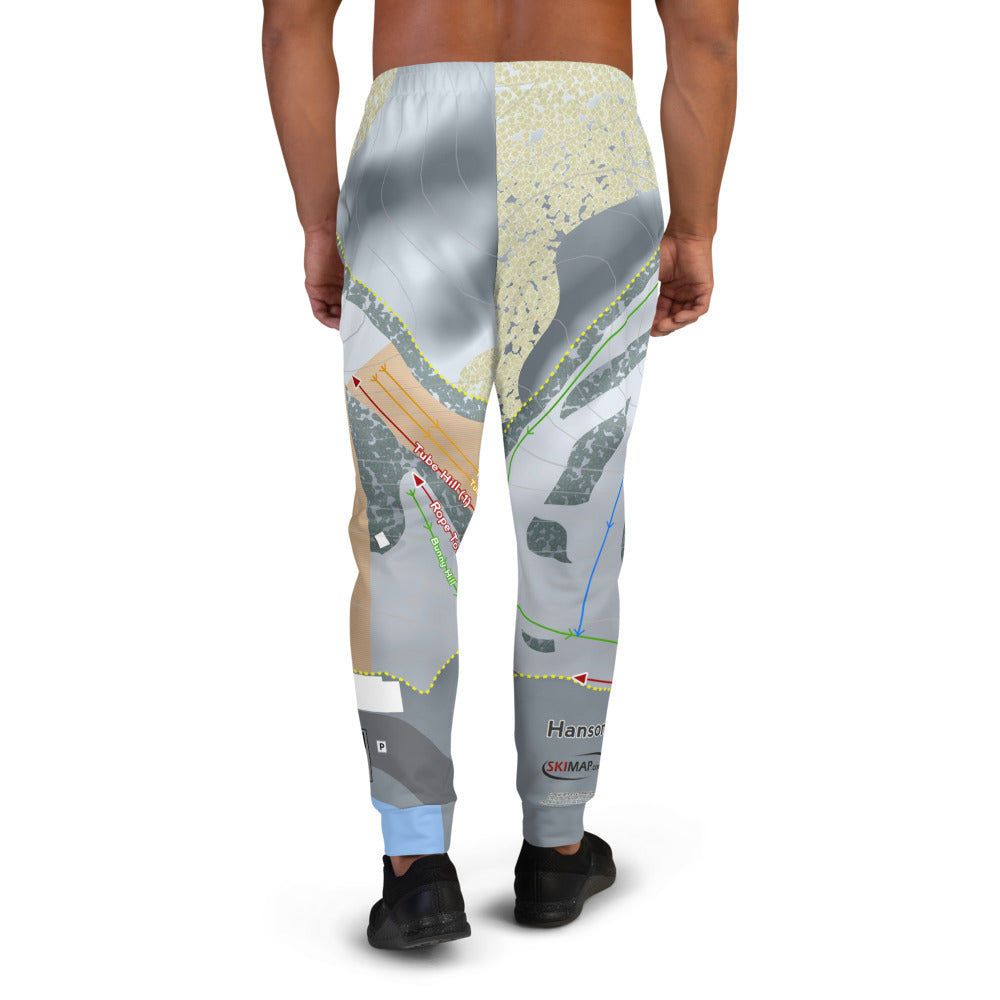 Hanson Hills, Michigan Ski Trail Map Men's Mid-Layer - Powderaddicts