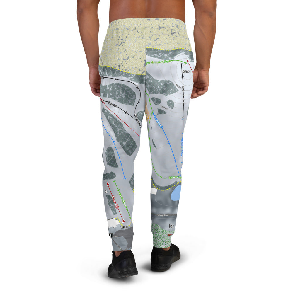 Mt Holiday, Michigan Ski Trail Map Men's Mid-Layer - Powderaddicts