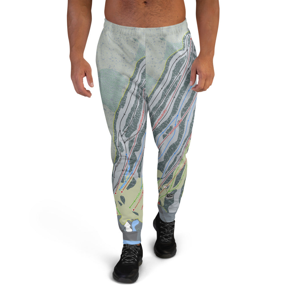 Mohawk Mountain, Connecticut Ski Trail Map Men's Mid-Layer - Powderaddicts