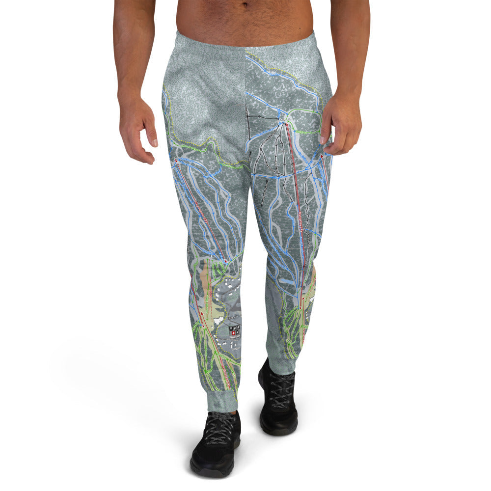 Saddleback, Maine Ski Trail Map Men's Mid-Layer - Powderaddicts