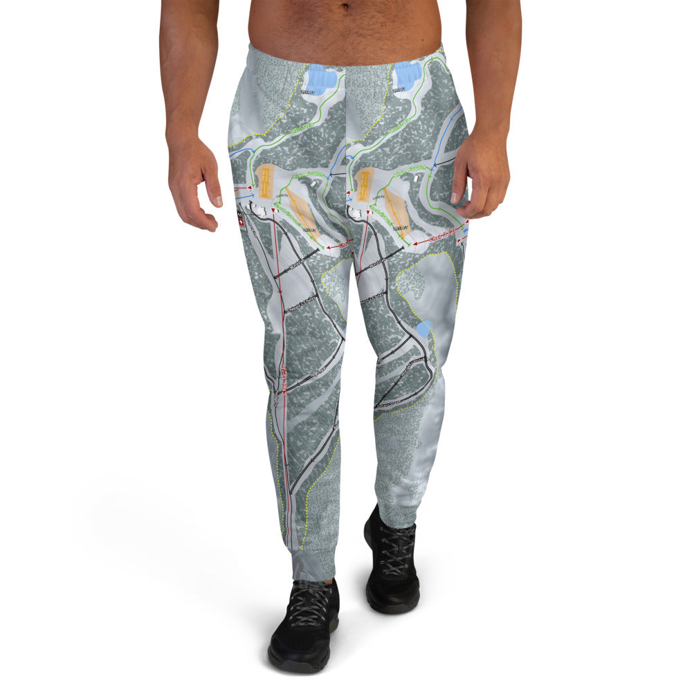 Mt. Baldy, California Ski Trail Map Men's Mid-Layer - Powderaddicts