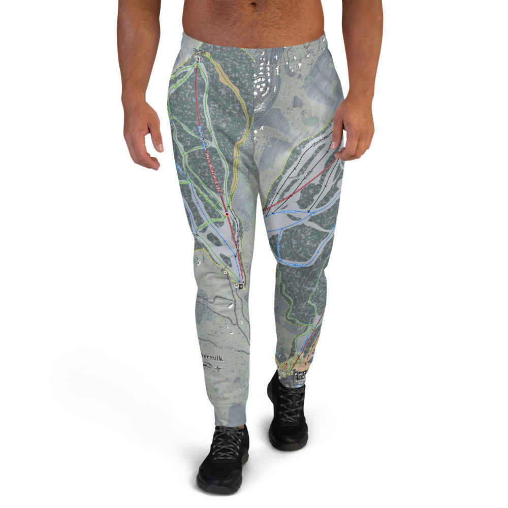 Buttermilk, Colorado Ski Trail Map Men's Mid-Layer - Powderaddicts