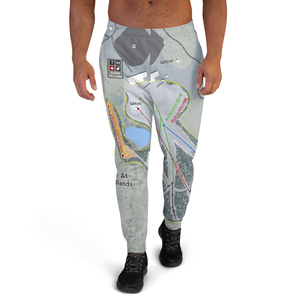 Mystic Mountain Nemacolin, Pennsylvania Ski Trail Map Men's Mid-Layer - Powderaddicts