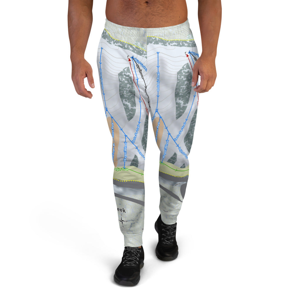 Snow Creek, Missouri Ski Trail Map Men's Mid-Layer - Powderaddicts