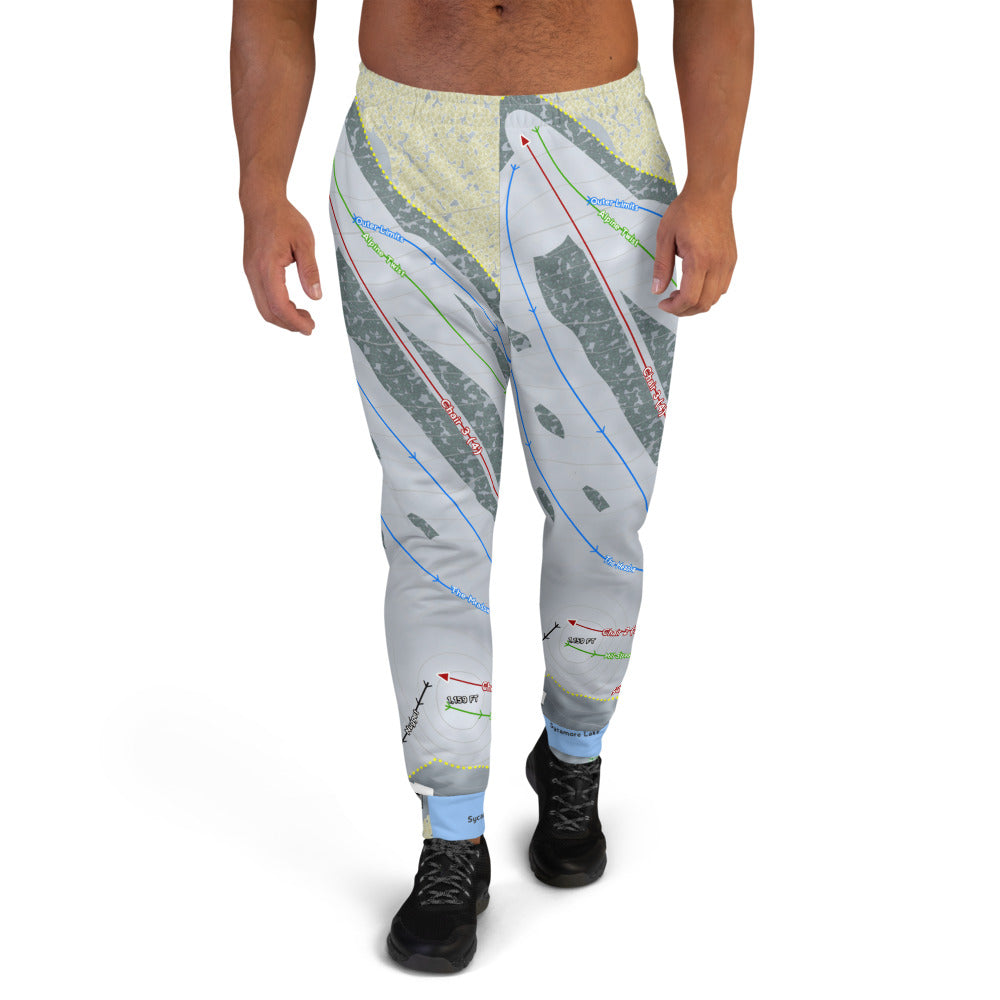 Alpine Valley, Ohio Ski Trail Map Men's Mid-Layer - Powderaddicts