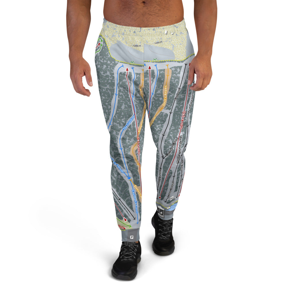 Devil's Head, Wisconsin Ski Trail Map Men's Mid-Layer - Powderaddicts