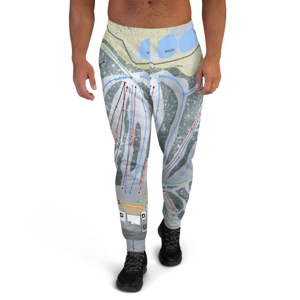 Trollhaugen, Wisconsin Ski Trail Map Men's Mid-Layer - Powderaddicts