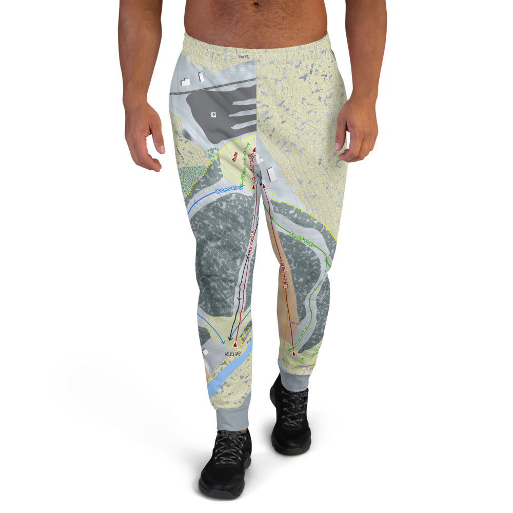 Paoli Peaks, Indiana Ski Trail Map Men's Mid-Layer - Powderaddicts