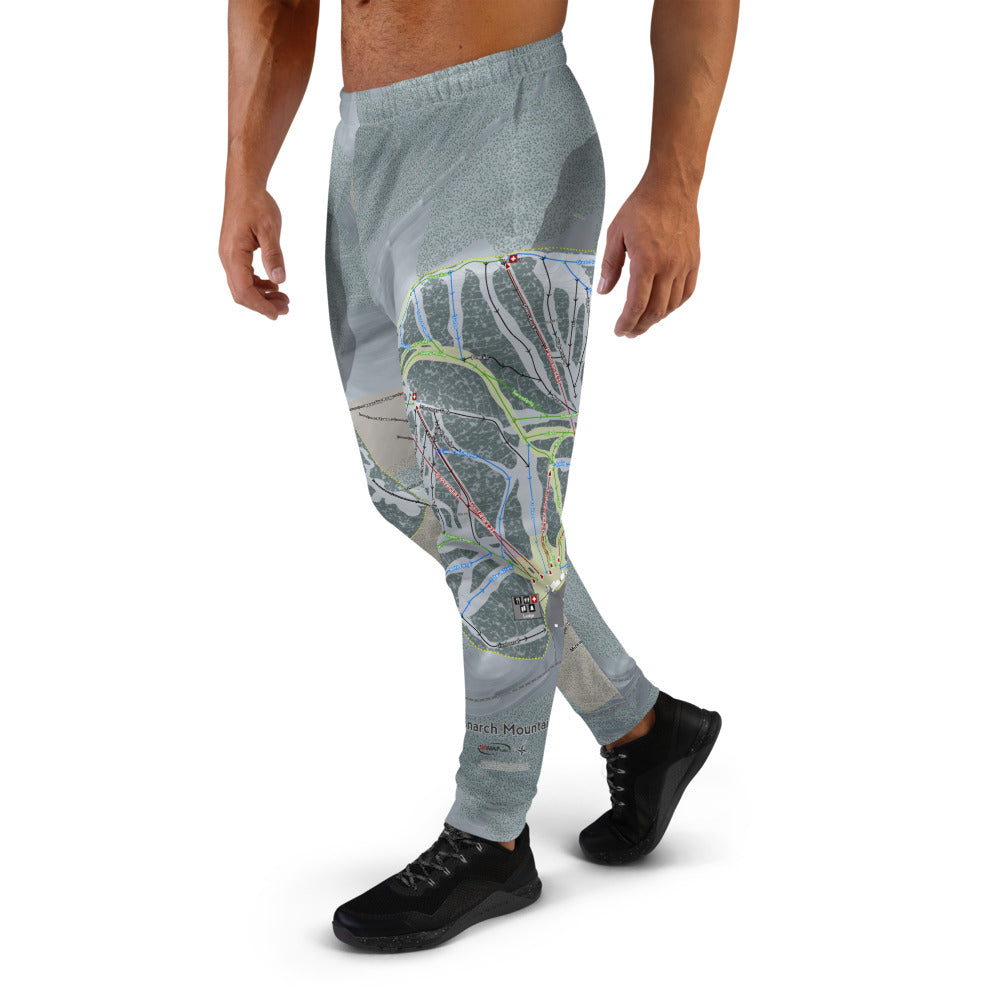 Monarch Mountain, Colorado Ski Trail Map Men's Mid-Layer - Powderaddicts