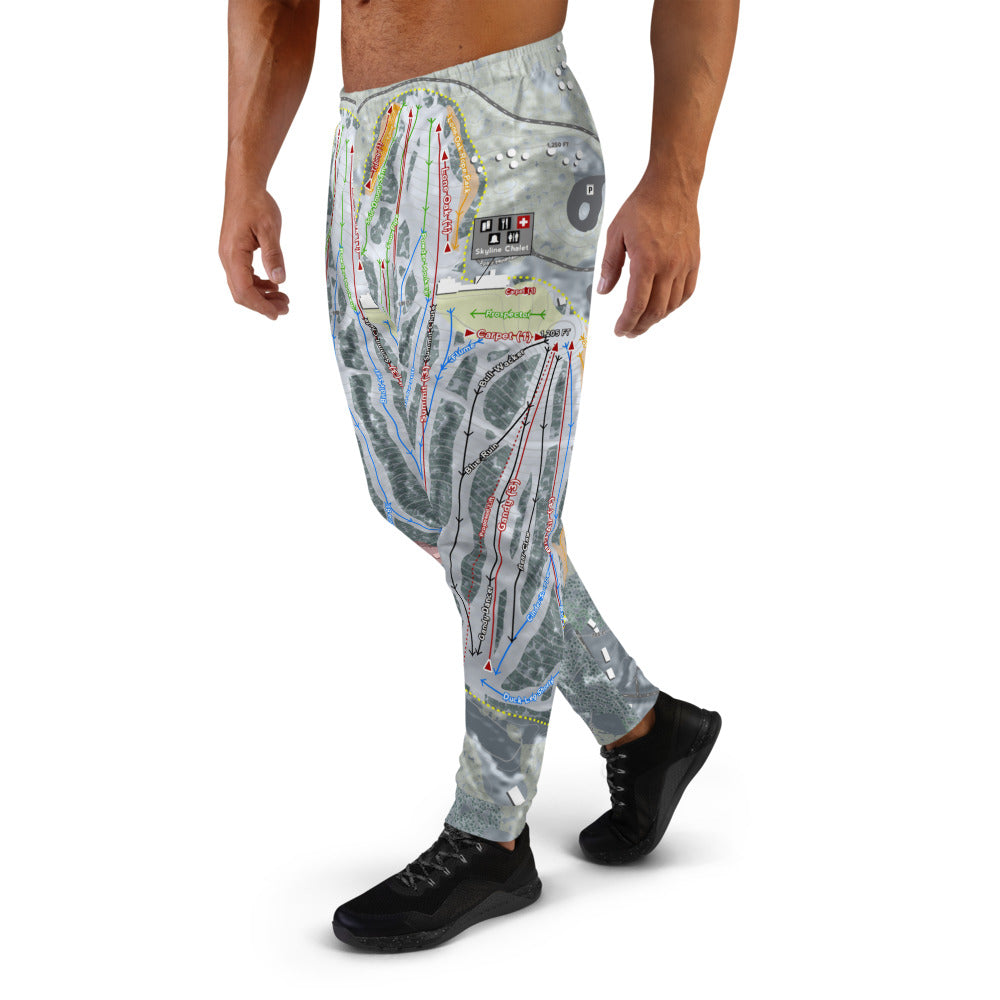 Spirit Mountain, Minnesota Ski Trail Map Men's Mid-Layer - Powderaddicts