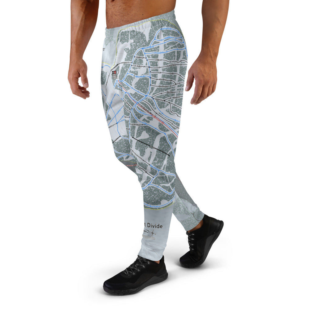 Great Divide, Montana Ski Trail Map Men's Mid-Layer - Powderaddicts