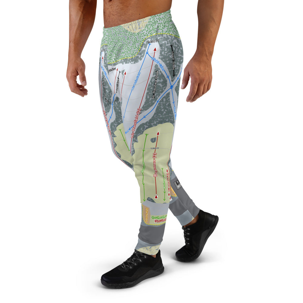 Snow Trails, Ohio Ski Trail Map Men's Mid-Layer - Powderaddicts
