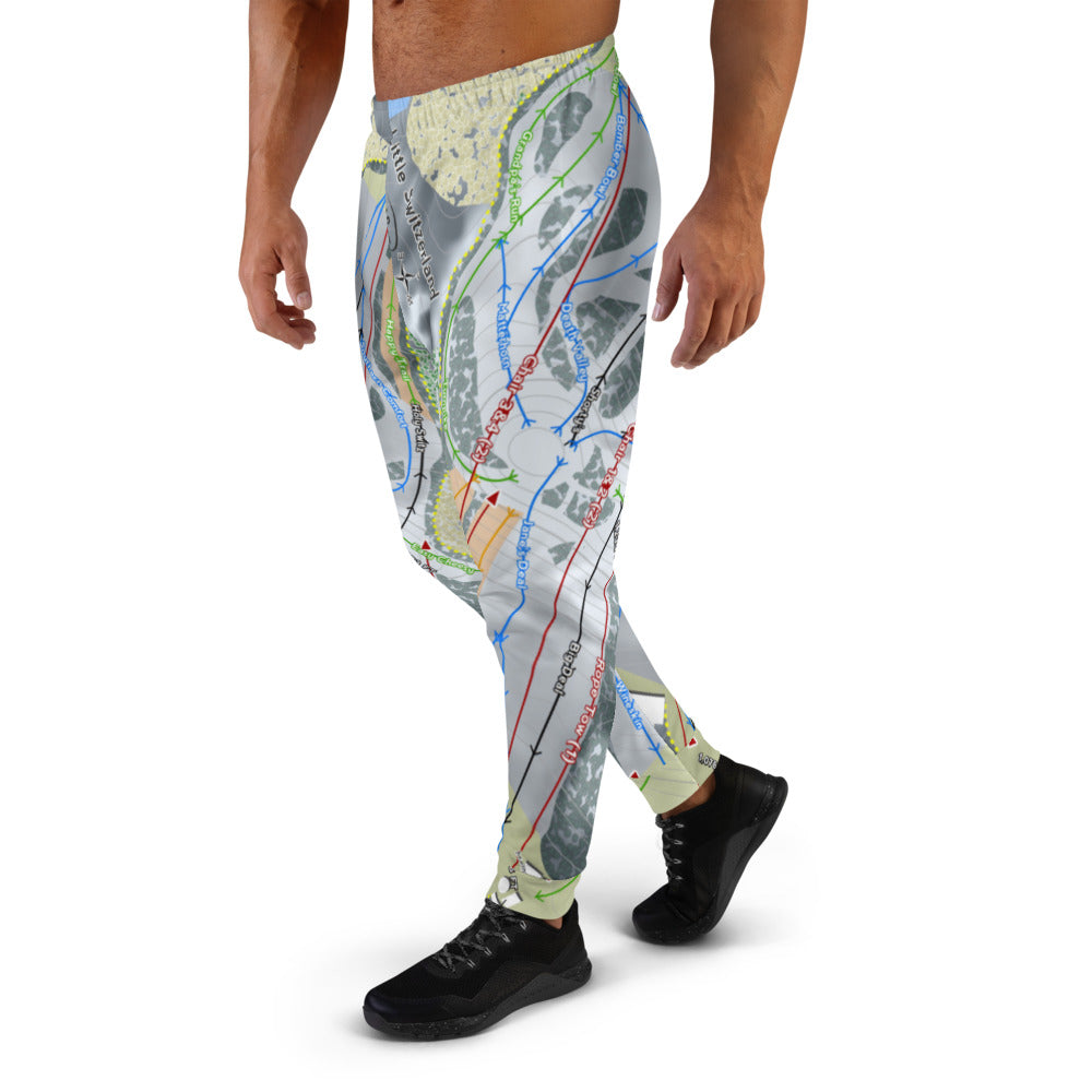 Little Switzer land, Wisconsin Ski Trail Map Men's Mid-Layer - Powderaddicts