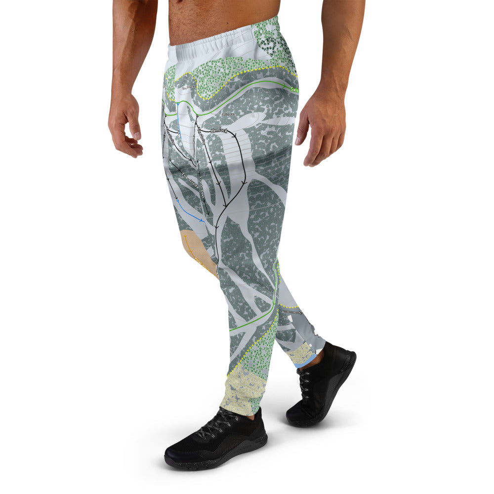 Mount Ashwabay, Wisconsin Ski Trail Map Men's Mid-Layer - Powderaddicts