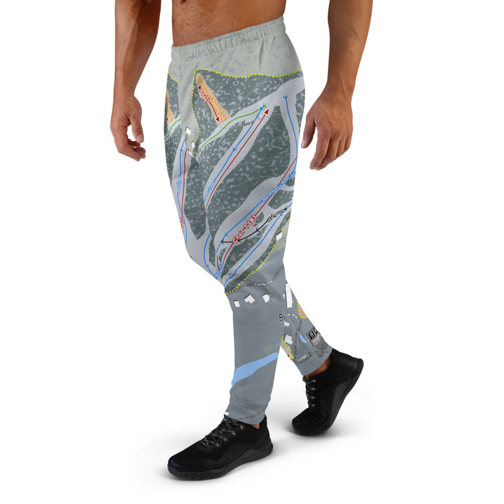 Bryce, Virginia Ski Trail Map Men's Mid-Layer - Powderaddicts
