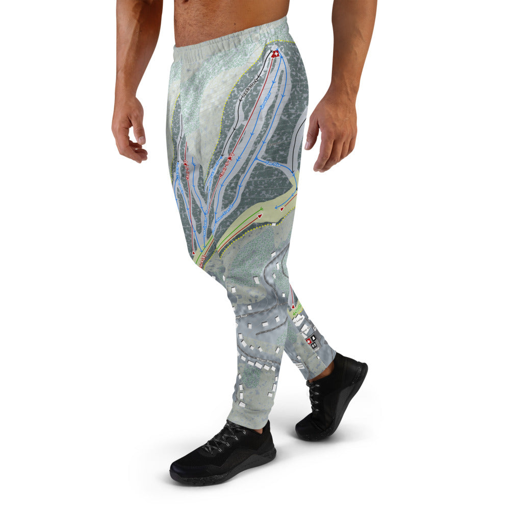 Massanutten, Virginia Ski Trail Map Men's Mid-Layer - Powderaddicts