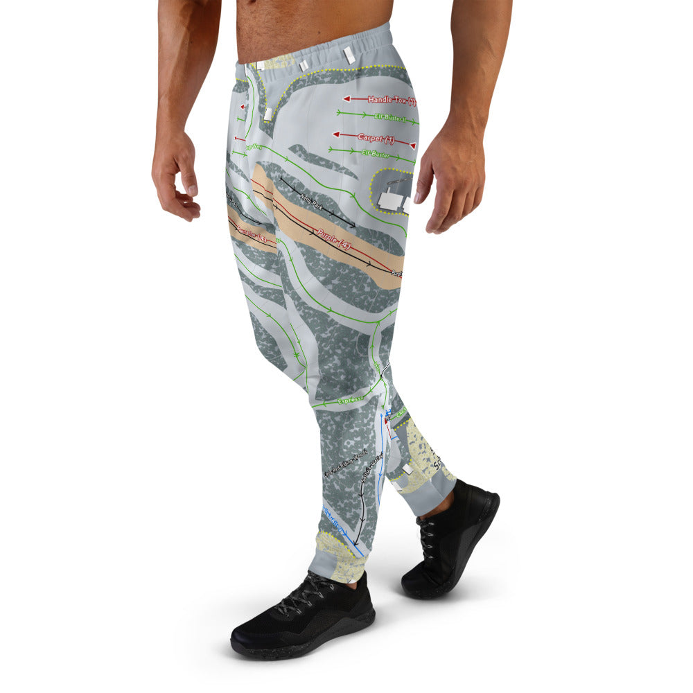 Shanty Creek Schuss Mtn, Michigan Ski Trail Map Men's Mid-Layer - Powderaddicts