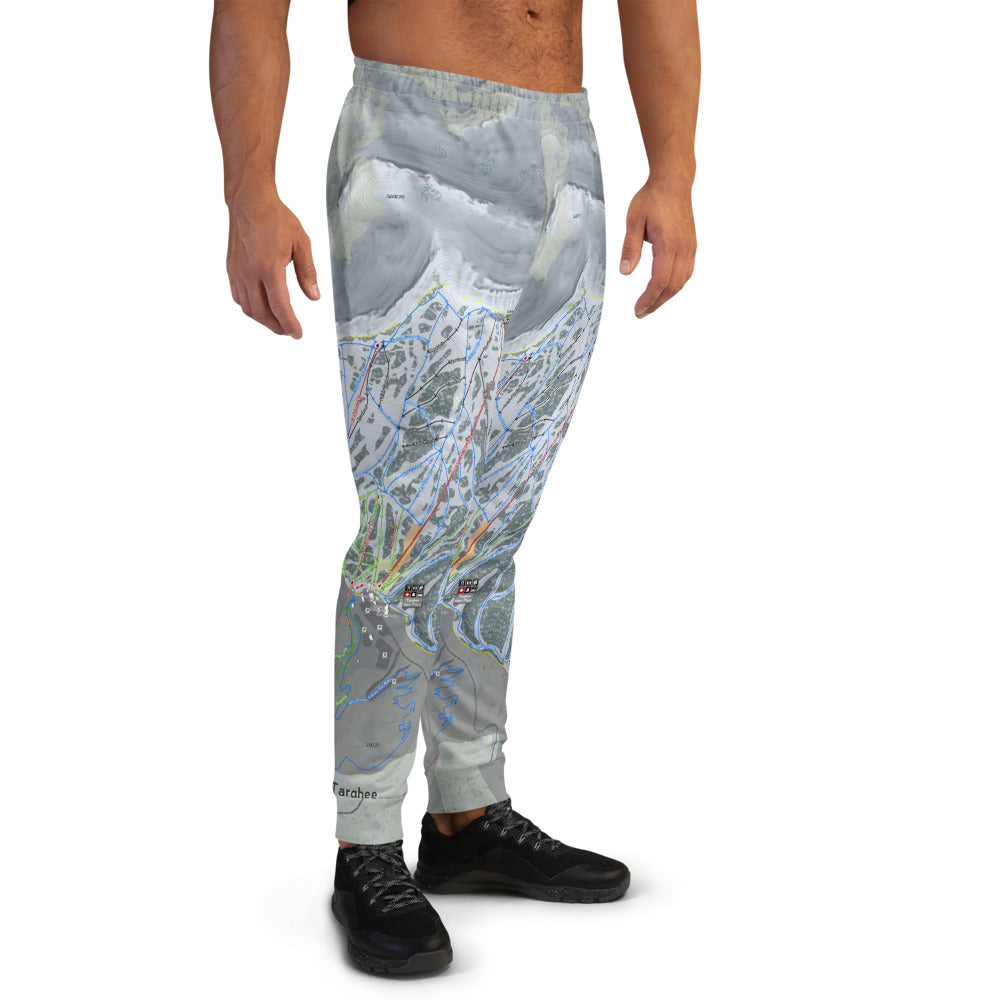 Grand Targhee, Wyoming Ski Trail Map Men's Mid-Layer - Powderaddicts