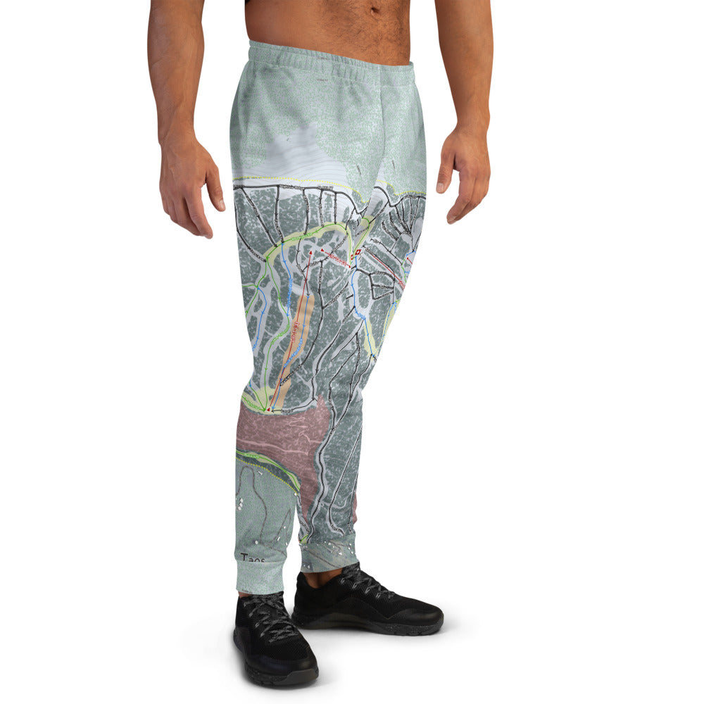 Taos, New Mexico Ski Trail Map Men's Mid-Layer - Powderaddicts