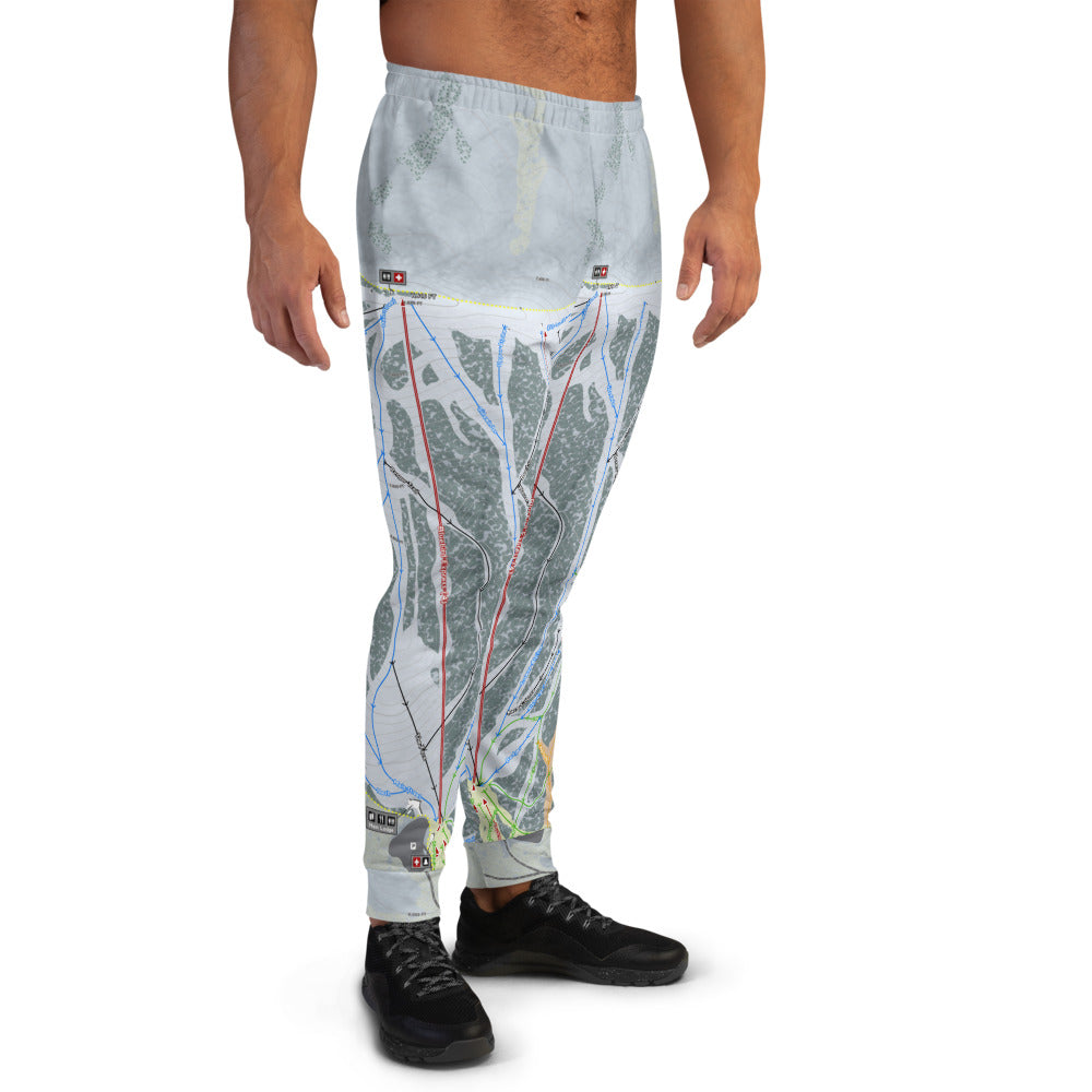 Brundage, Idaho Ski Trail Map Men's Mid-Layer - Powderaddicts