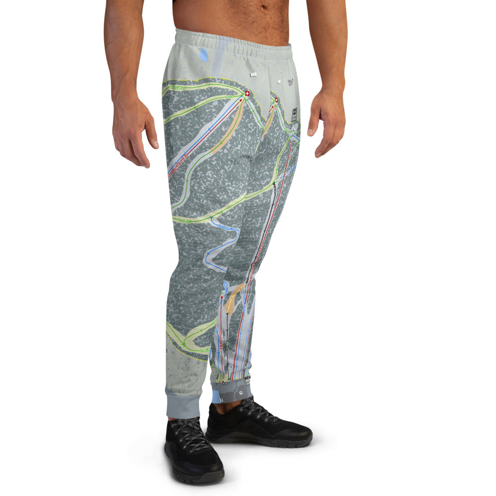 Bristol Mountain, New York Ski Trail Map Men's Mid-Layer - Powderaddicts