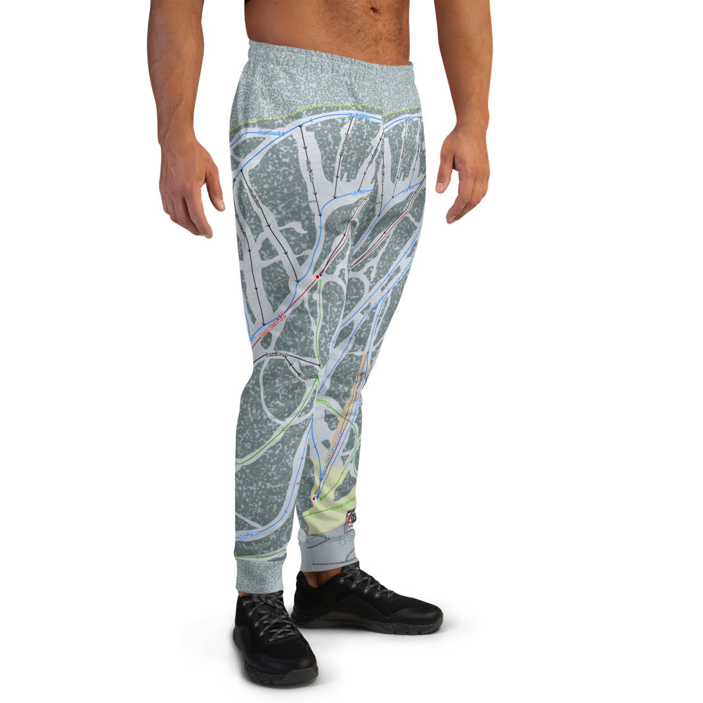 Showdown, Montana Ski Trail Map Men's Mid-Layer - Powderaddicts