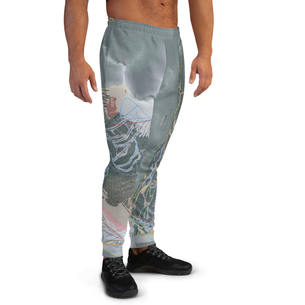 Banff Sunshine, Alberta Ski Trail Map Men's Mid-Layer - Powderaddicts