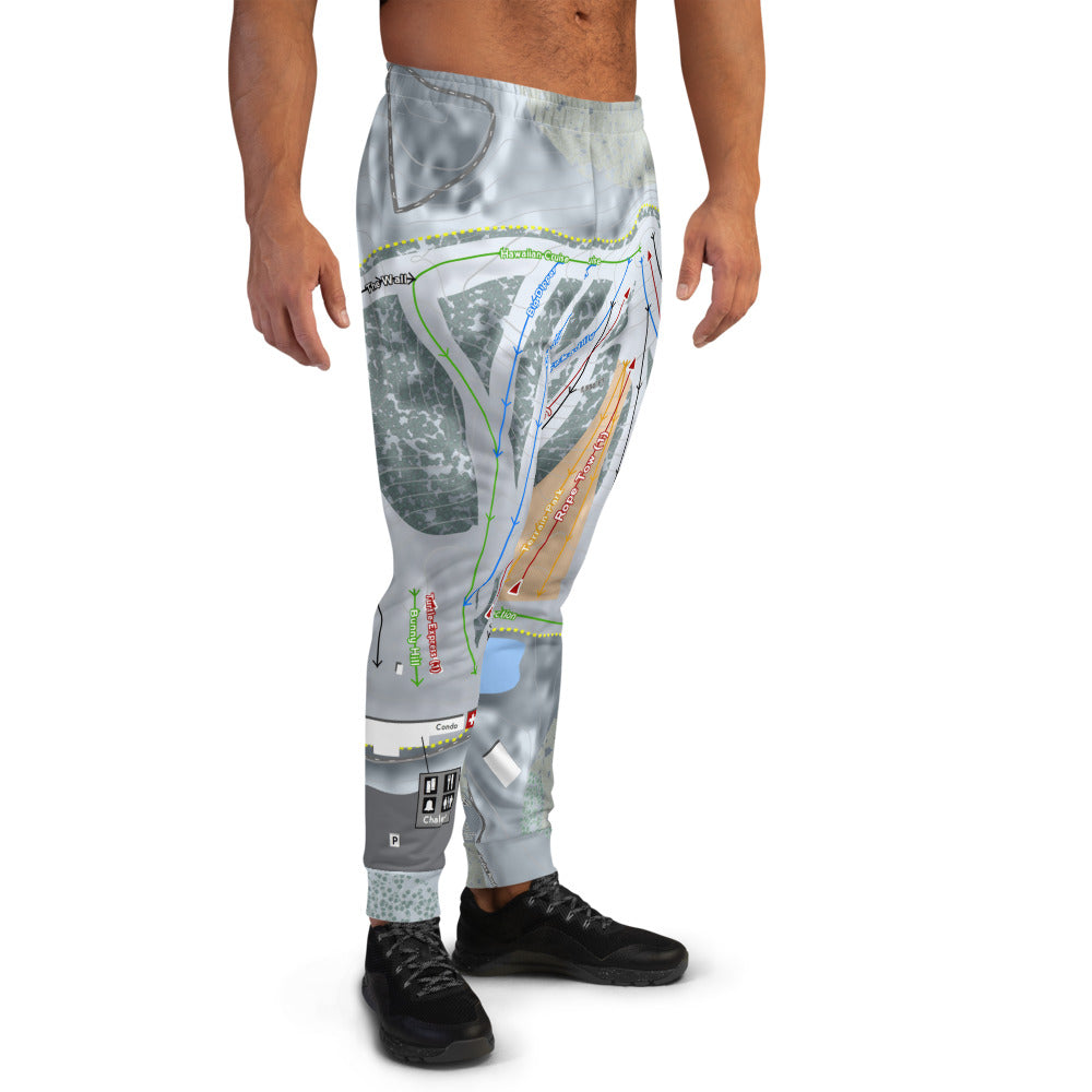 Andes Tower, Minnesota Ski Trail Map Men's Mid-Layer - Powderaddicts