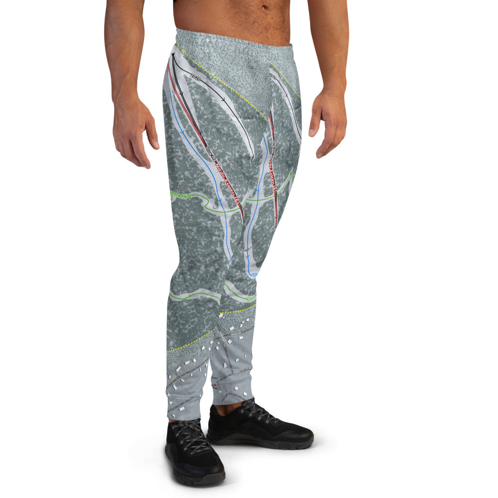 Nordic Valley, Utah Ski Trail Map Men's Mid-Layer - Powderaddicts