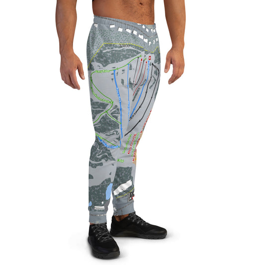 Woodward, Utah Ski Trail Map Men's Mid-Layer - Powderaddicts