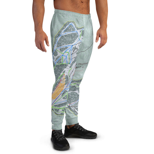 Deer Mountain, South Dakota Ski Trail Map Men's Mid-Layer - Powderaddicts
