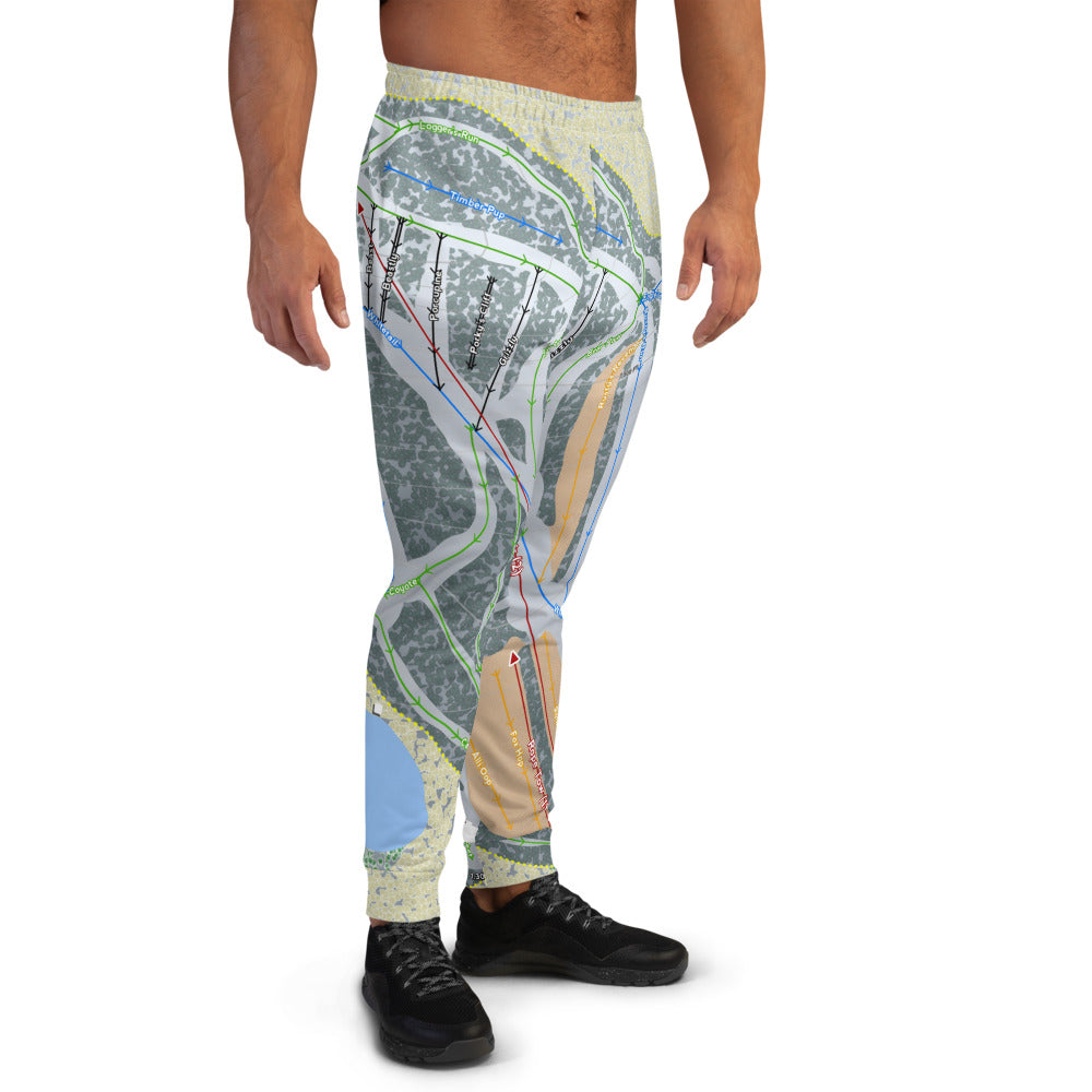 Christie Mountain, Wisconsin Ski Trail Map Men's Mid-Layer - Powderaddicts