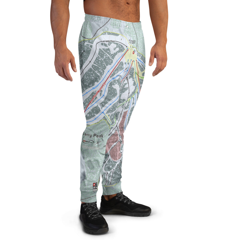 Terry Peak, South Dakota Ski Trail Map Men's Mid-Layer - Powderaddicts