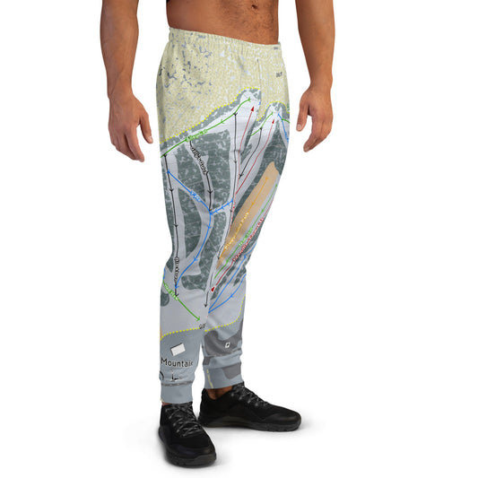 Christmas Mountain, Wisconsin Ski Trail Map Men's Mid-Layer - Powderaddicts