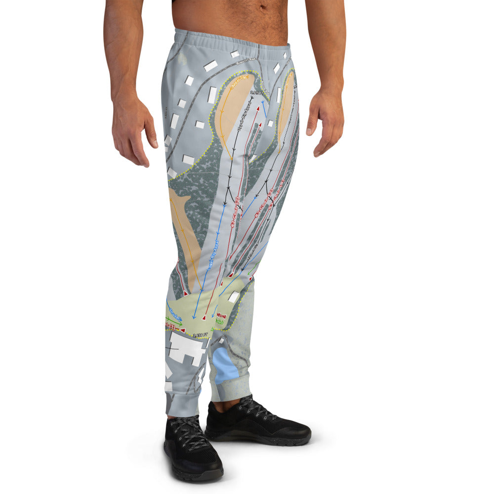 Appalachian, North Carolina Ski Trail Map Men's Mid-Layer - Powderaddicts