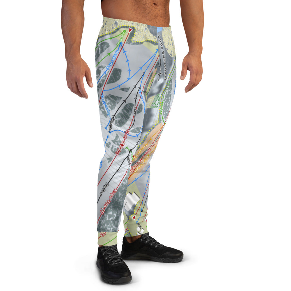 Little Switzer land, Wisconsin Ski Trail Map Men's Mid-Layer - Powderaddicts