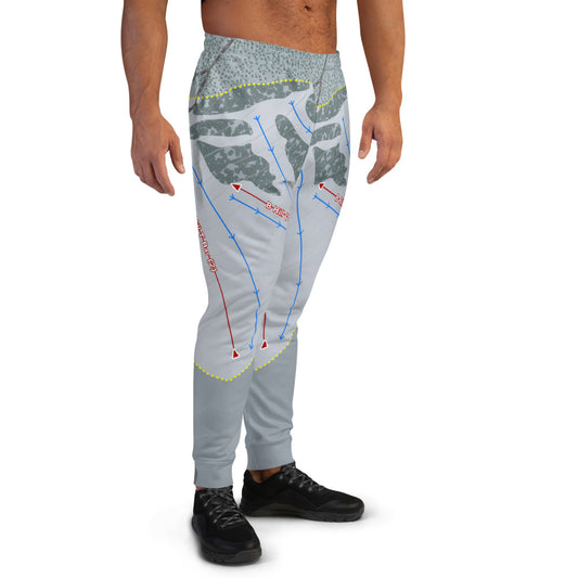 Badger Mountain, Washington Ski Trail Map Men's Mid-Layer - Powderaddicts