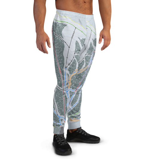 Pomerelle, Idaho Ski Trail Map Men's Mid-Layer - Powderaddicts