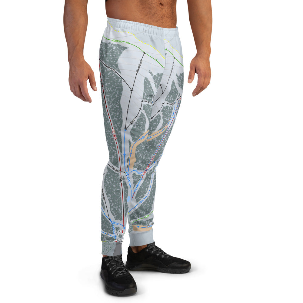 Pomerelle, Idaho Ski Trail Map Men's Mid-Layer - Powderaddicts