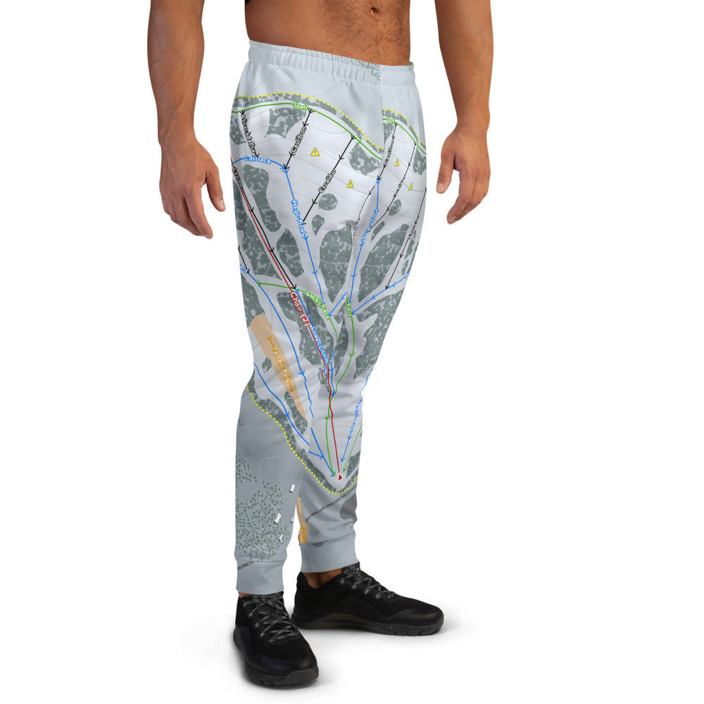 Magic Mountain, Idaho Ski Trail Map Men's Mid-Layer - Powderaddicts