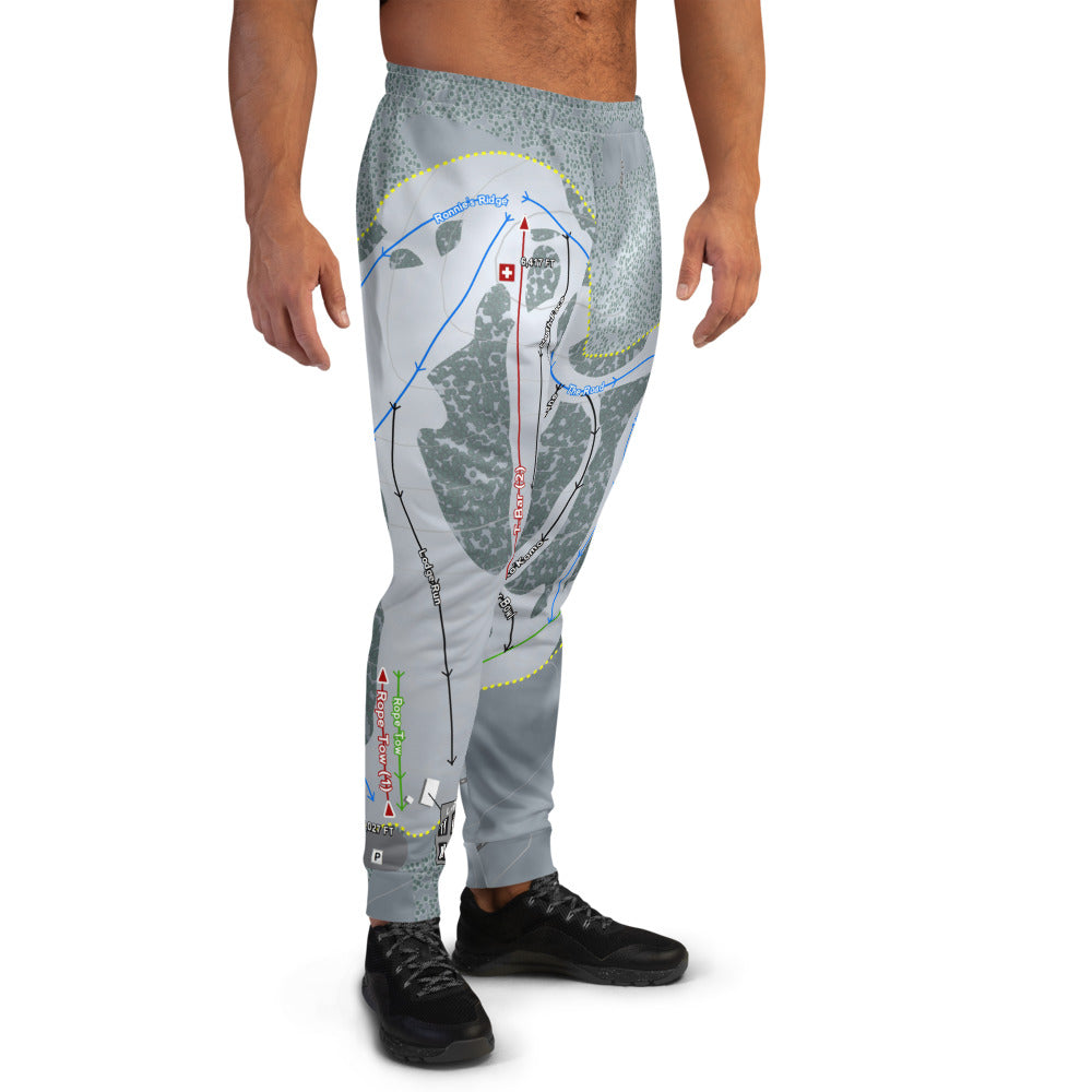 Cedar Pass, California Ski Trail Map Men's Mid-Layer - Powderaddicts