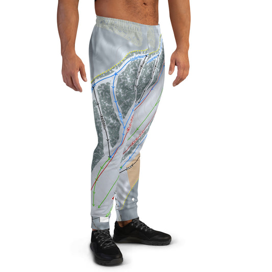 Mt Crescent, Iowa Ski Trail Map Men's Mid-Layer - Powderaddicts