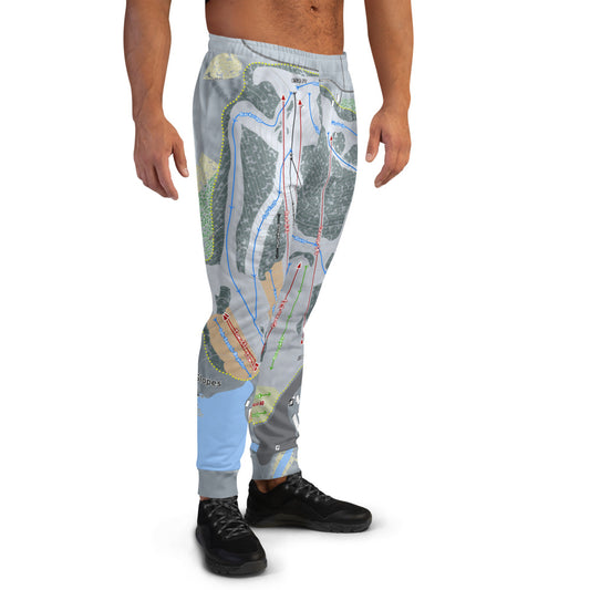 Perfect North Slopes, Indiana Ski Trail Map Men's Mid-Layer - Powderaddicts